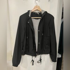 H&M Black Hooded Jacket